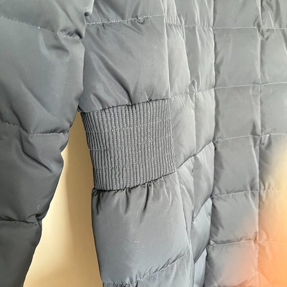 Cole Haan| Hooded Down & Feather Jacket| Navy Blue | Size:xs - Picture 7 of 8